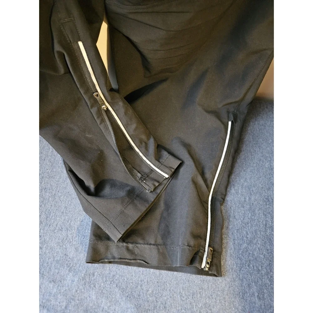 The North Face Men's Softshell Pants‎ Black Large Stretch Zip Ankle Outdoor